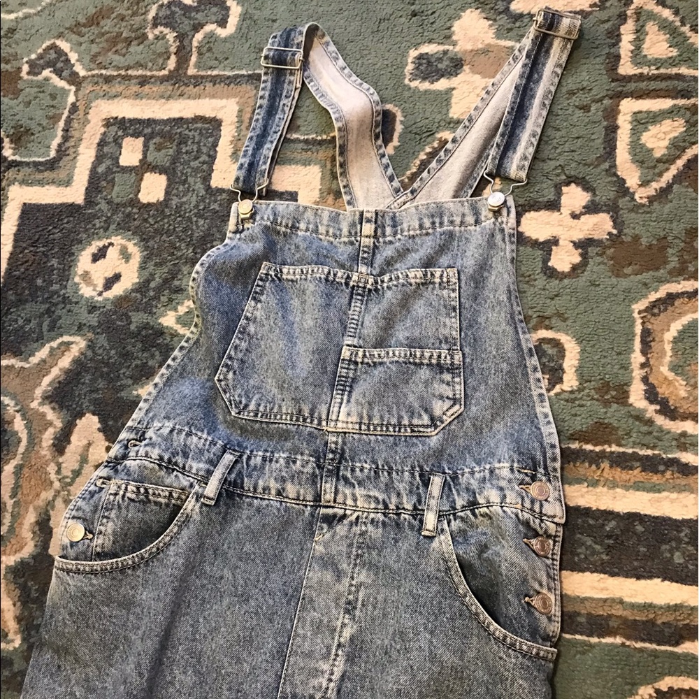 FREE PEOPLE Ziggy Overalls Powder Blue L Unworn